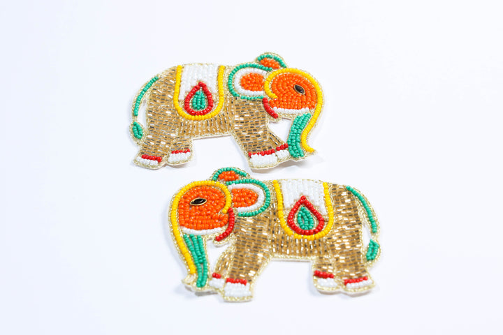 Elephant Patches With Beads