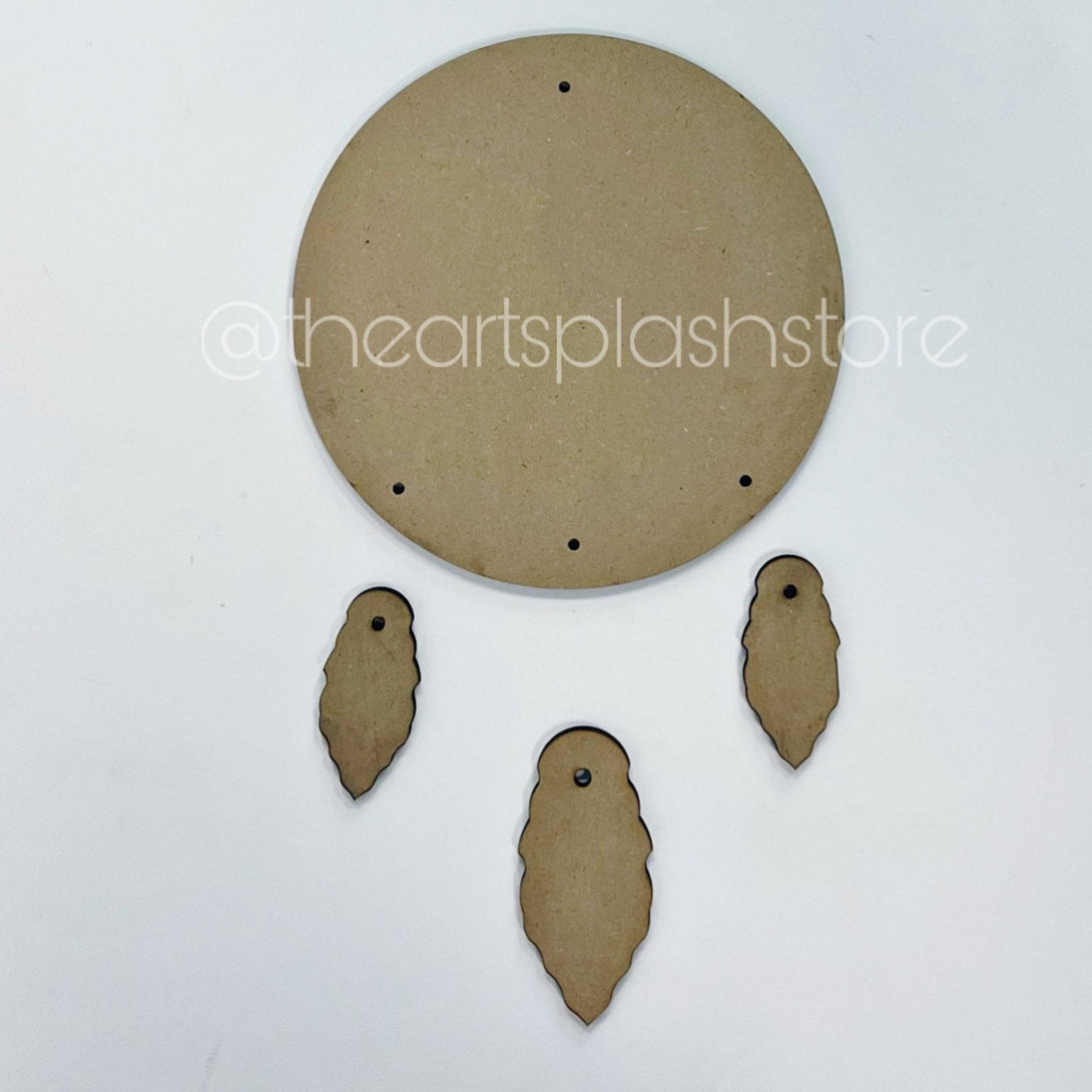 3 Piece Plain Dream Catcher MDF Board