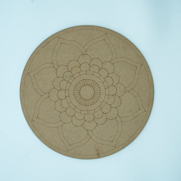 MDF Leaf Mandala 12"