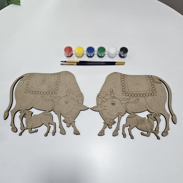 MDF Cow cutout premarked set of 2