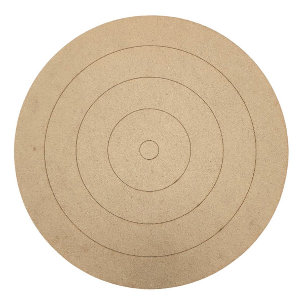 MDF Premarked evil eye / concentric cirles round board 14"