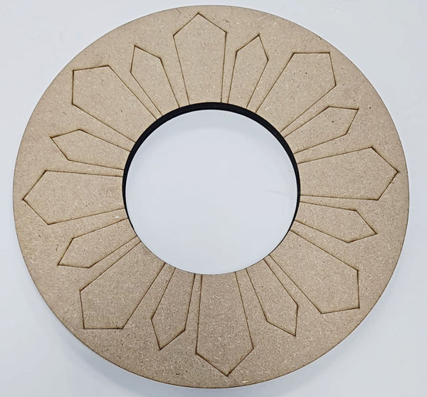 MDF Geometric border ring frame 14"