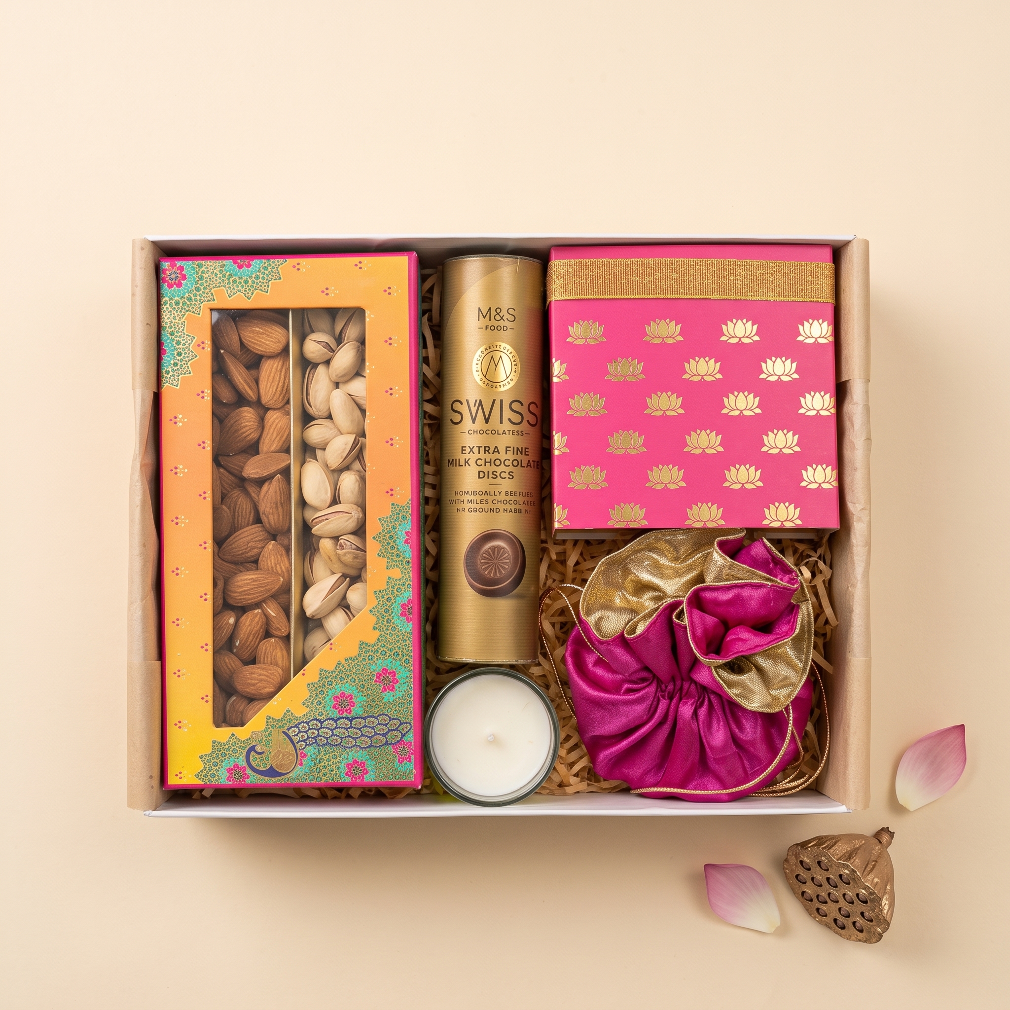 Diwali White Box Hamper