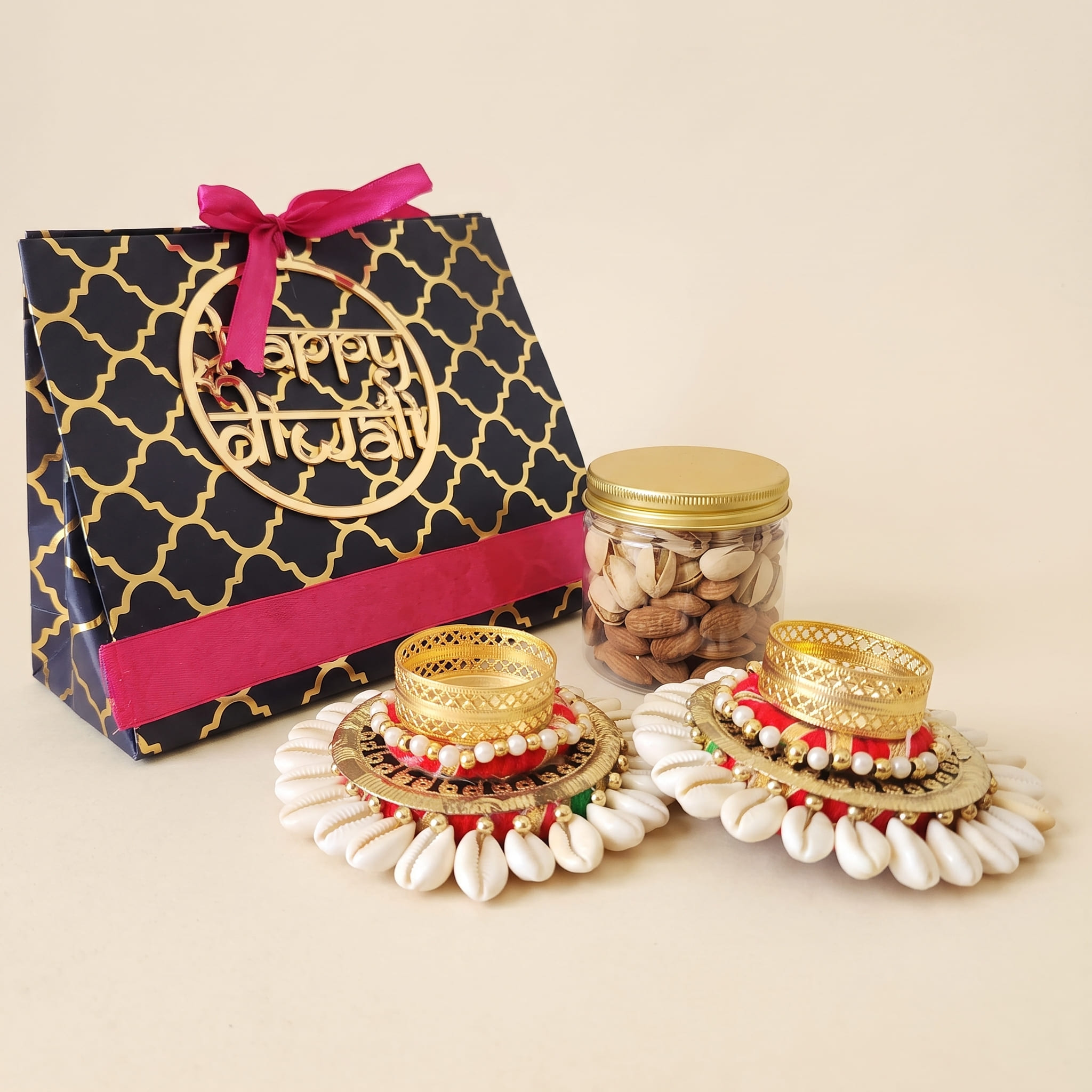 Happy Diwali Black & Golden Hamper
