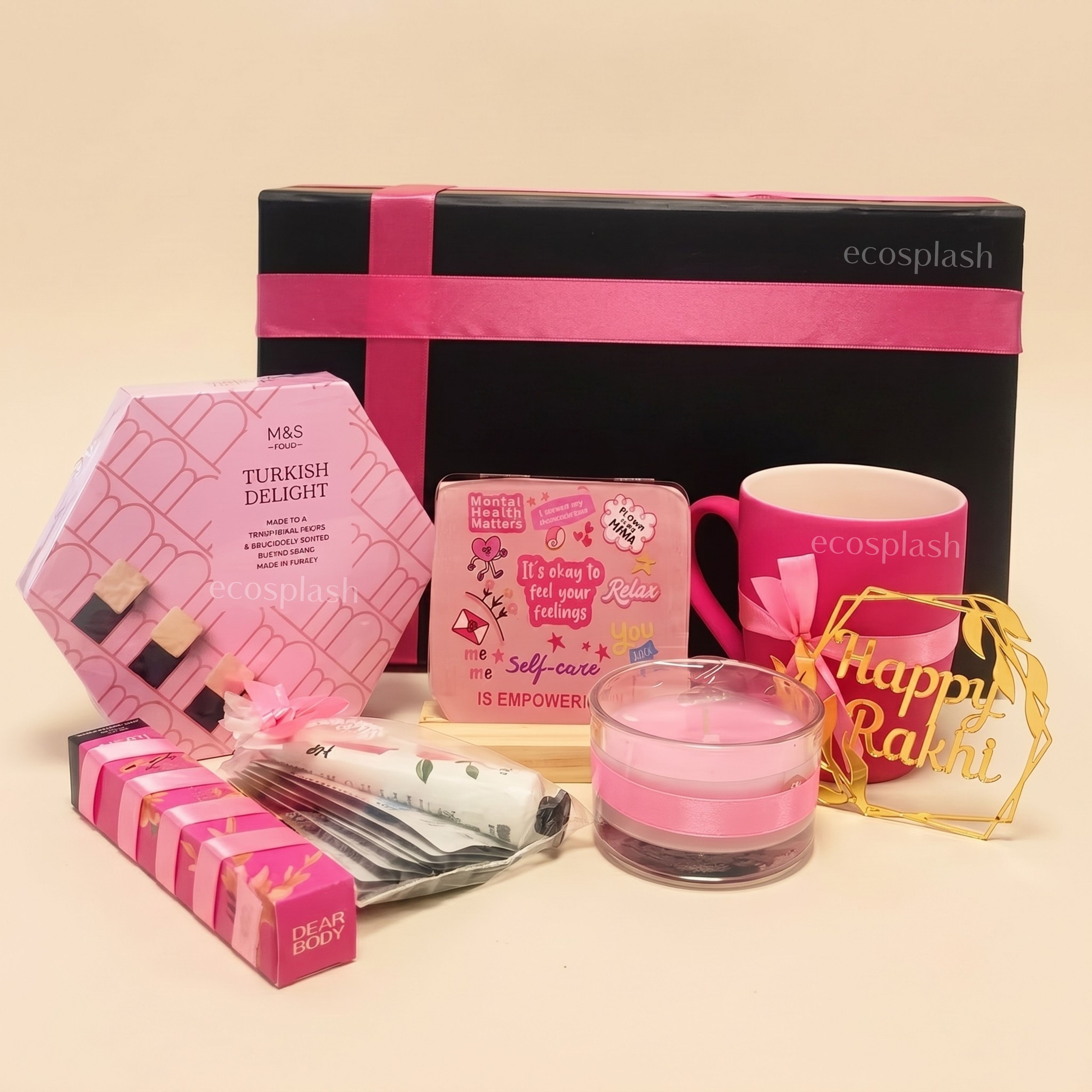 Pink Delight Rakhi Hamper