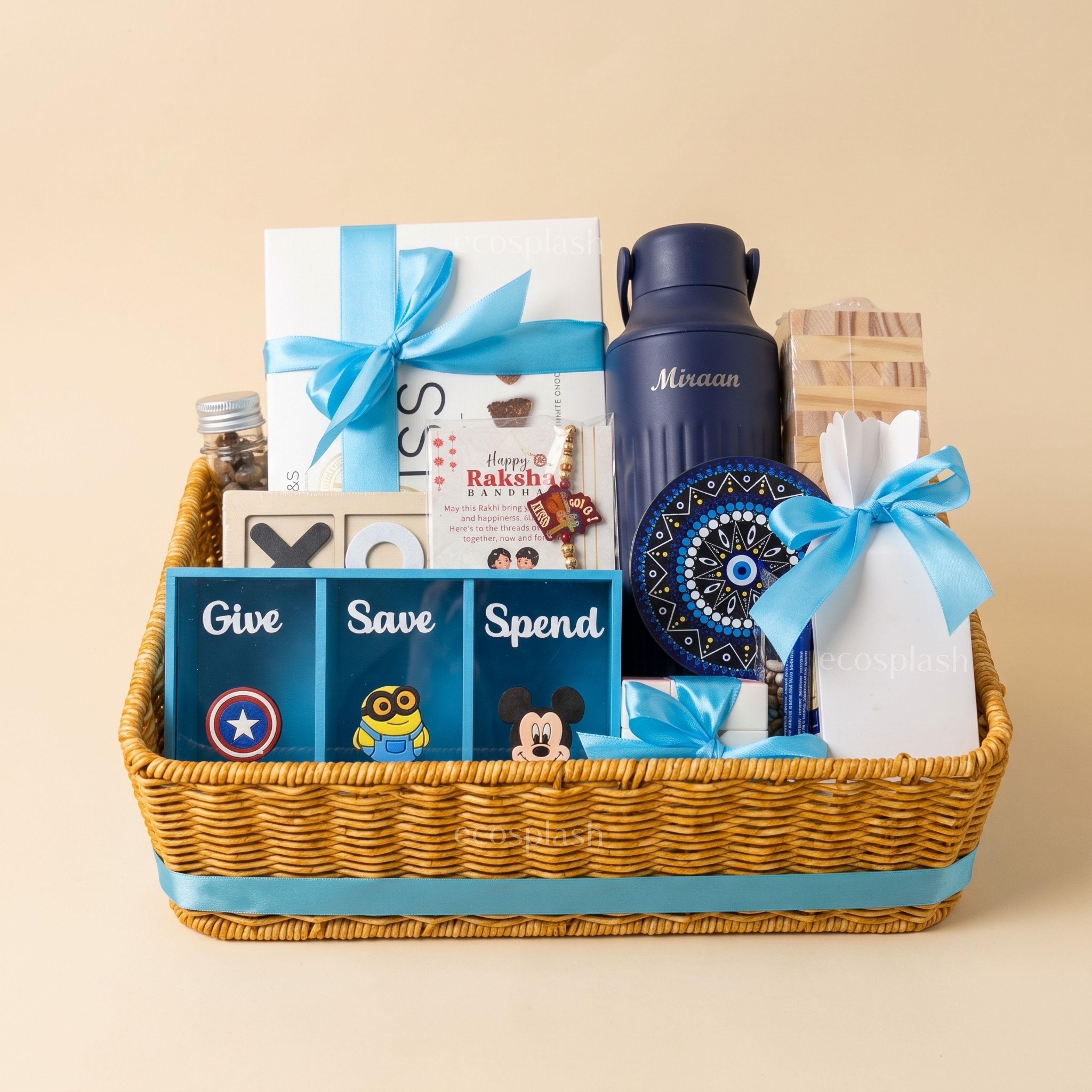 Blue Rakhi Gift Hamper – Kids Collection